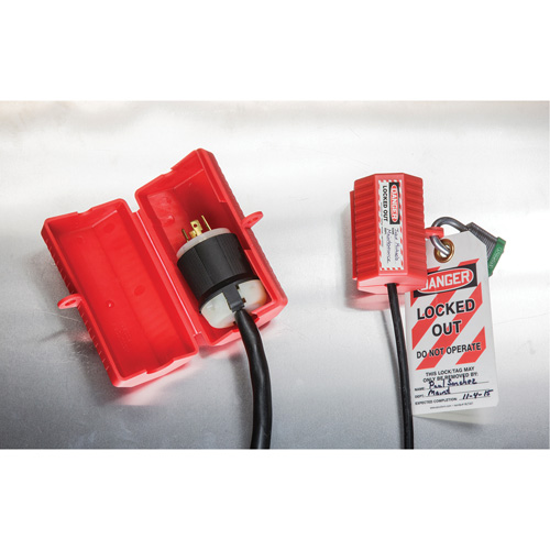 Dispositif de verrouillage Stopout StopPlug, Type Prise Stor-it Systems