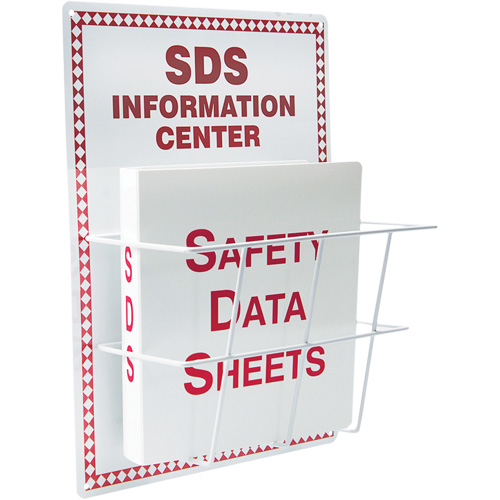 Station de type panier en aluminium pour les fiches signal&eacute;tiques, Anglais, Compris reliures Stor-it Systems