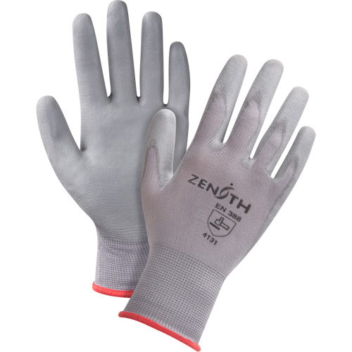 Gants en nylon enduits de polyur&eacute;thane sans DMF, 10/T-Grand, R&ecirc;vetement Polyur&eacute;thane, Calibre 15, Enveloppe en Nylon Stor-it Systems