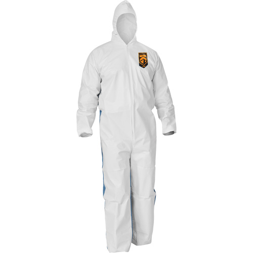 Combinaisons avec dos respirant Kleenguard A40, Grand, Bleu/Blanc, Microporeux/SMS Stor-it Systems