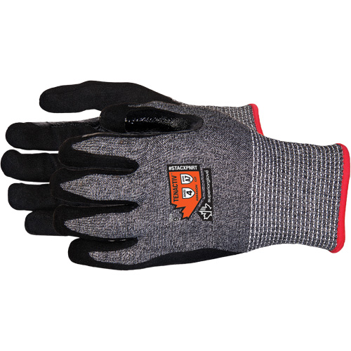 Gants en tricot de composite r&eacute;sistant aux coupures, Taille Moyen/8, Calibre 13, Rev&ecirc;tement Mousse de nitrile, Enveloppe en Acier inoxydable/PEHP/TenActiv, ASTM ANSI niveau A7 Stor-it Systems
