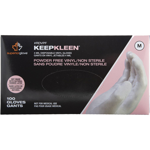 Disposable Gloves, Small, Vinyl, 4-mil, Powder-Free, White Stor-it Systems