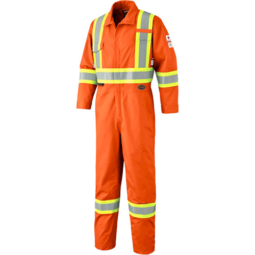 7702 Combinaison de s&eacute;curit&eacute; haute visibilit&eacute; ignifuge, Taille 36, Orange Stor-it Systems