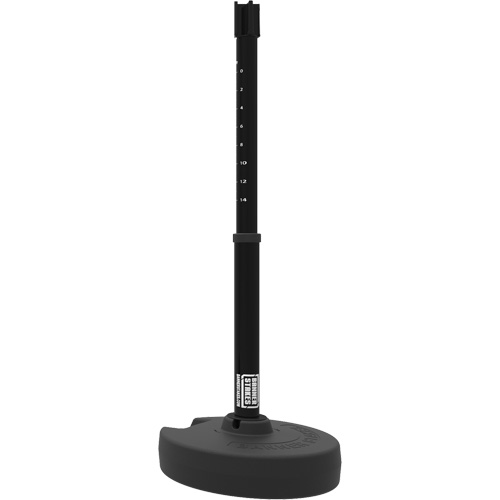 Base pour montant de barri&egrave;re PLUS, Hauteur de 42", Noir Stor-it Systems