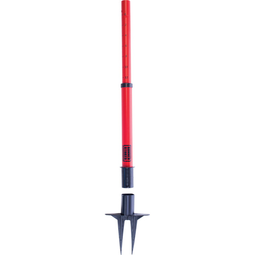 Montants de barri&egrave;re PLUS, Hauteur de 42", Rouge Stor-it Systems