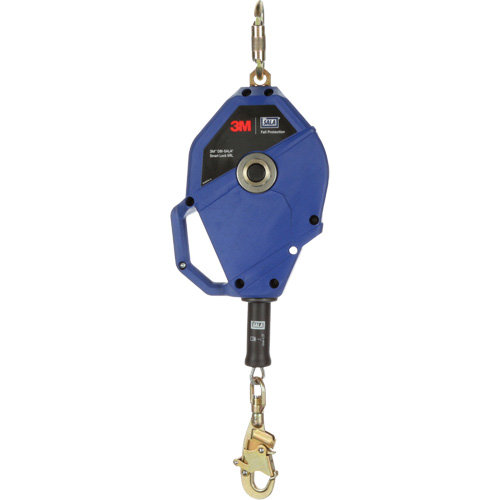 Cordage de s&eacute;curit&eacute; autor&eacute;tractable avec verrouillage intelligent, 50', Acier galvanis&eacute;, Pivotant Stor-it Systems