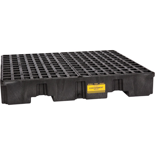 Spill Containment Pallet, 66 US gal. Spill Capacity, 51.5" x 51.5" x 8" Stor-it Systems