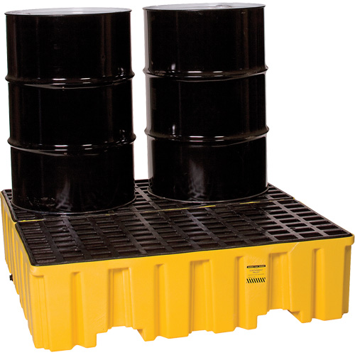 Palette de confinement des d&eacute;versements, Capacit&eacute; de d&eacute;versement 132 gal. US, 51" x 52,5" x 13,75" Stor-it Systems