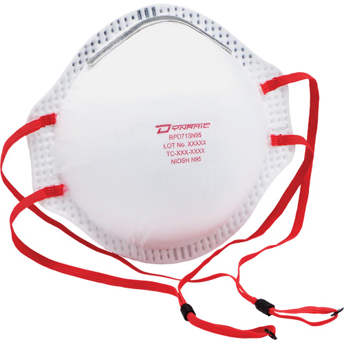 Respirateur contre les particules Dynamic, N95, Certifi&eacute; NIOSH, Taille unique Stor-it Systems