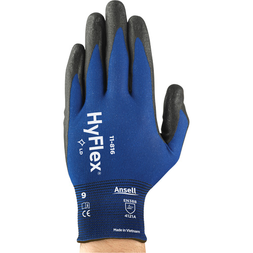 Gants HyFlex 11-816, 6, R&ecirc;vetement Mousse de nitrile, Calibre 18, Enveloppe en Nylon/Spand Stor-it Systems