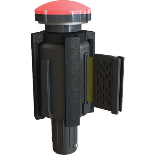 PLUS Barrier System Strobe Light Bracket & Red Strobe Light, Black Stor-it Systems