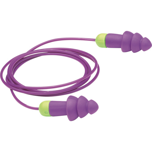 Bouchons d'oreilles r&eacute;utilisables Rockets, Avec cordon, Vrac - Sac en poly, 27 dB NRR, Taille unique Stor-it Systems