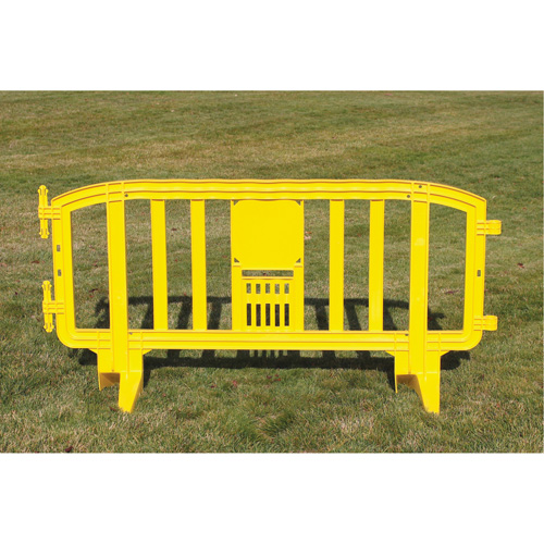 Barricade Movit, Emboîtables, 78" lo x 39" h, Jaune Stor-it Systems