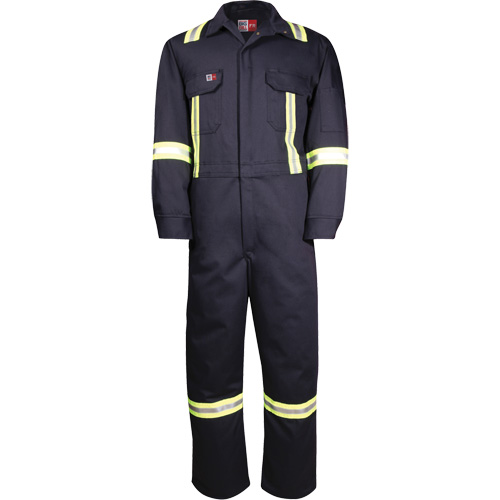 Combinaisons avec mat&eacute;riau r&eacute;fl&eacute;chissant de luxe Westex UltraSoft, Taille 36, Bleu marine, 8,7 cal/cm² Stor-it Systems