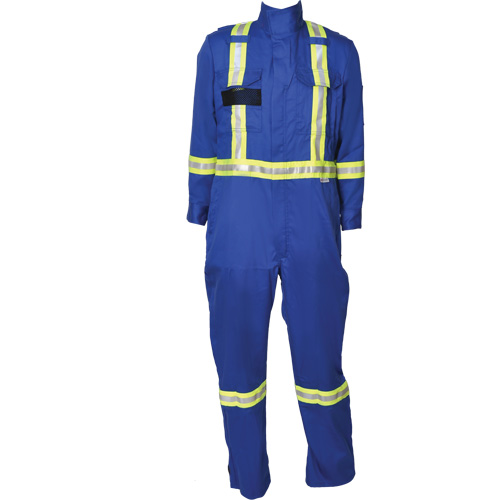 Combinaisons ignifuges &agrave; bandes Firewall FR, Taille T-petit, Bleu royal Stor-it Systems