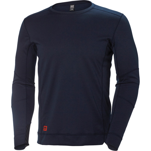 Lifa&reg; Max Moisture-Wicking Crewneck Undershirt, Men's, X-Small, Navy Blue Stor-it Systems