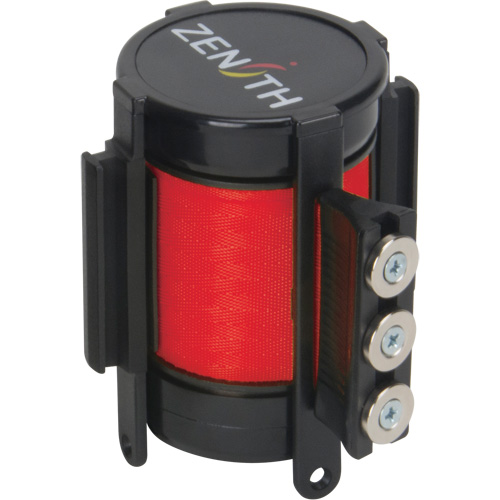 Cassette de ruban magn&eacute;tique pour barri&egrave;re de contr&ocirc;le des foules personnalis&eacute;e, 12', Ruban Rouge Stor-it Systems