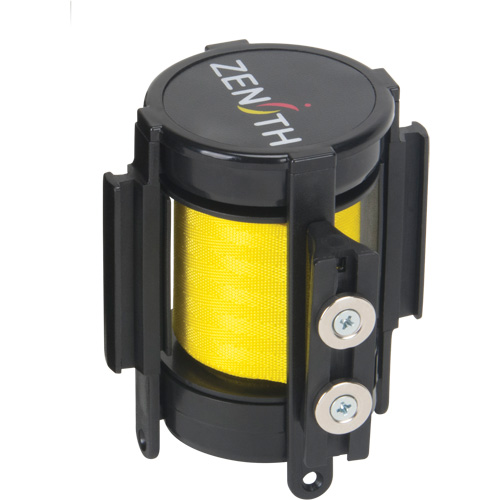 Cassette de ruban magn&eacute;tique pour barri&egrave;re de contr&ocirc;le des foules personnalis&eacute;e, Attention ne pas entrer, 7', Ruban Jaune Stor-it Systems