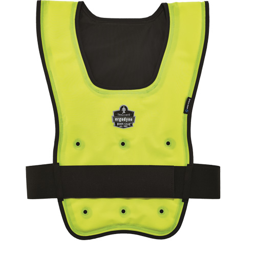 Veste refroidissante &agrave; &eacute;vaporation s&egrave;che &eacute;conomique Chill-Its 6687, Grand/T-Grand, Jaune lime haute visibilit&eacute; Stor-it Systems