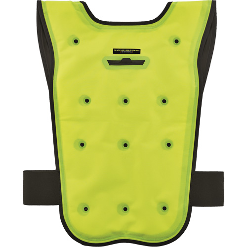 Veste refroidissante &agrave; &eacute;vaporation s&egrave;che &eacute;conomique Chill-Its 6687, Grand/T-Grand, Jaune lime haute visibilit&eacute; Stor-it Systems