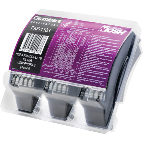 Filtres HEPA minces, Particules, Paquet de 3 Stor-it Systems