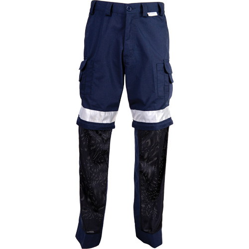 High Visibility Pants, Poly-Cotton, 34, Navy Blue Stor-it Systems