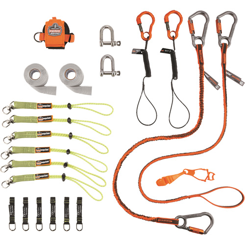 Trousse de longes de fixation d'outils pour monteurs d'&eacute;chafaudages 3187 Squids Stor-it Systems