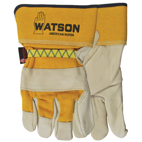 Gants pour cordeur American, Grand, Paume Cuir fleur de vache, Doubleure Coton Stor-it Systems