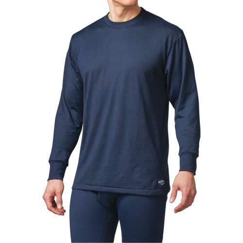 T-shirt &agrave; manches longues de base ignifuge, Petit, Bleu marin Stor-it Systems