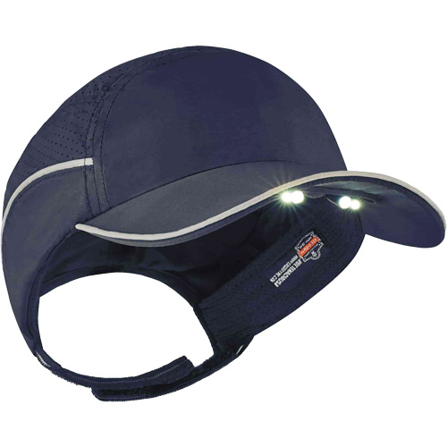 Casque antichocs l&eacute;ger avec lampe DEL 8965 Skullerz, Bleu marin Stor-it Systems