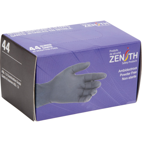 Gants jetables en paquets pour distributeur, 2T-Grand, Nitrile, 5 mils, Sans poudre, Noir Stor-it Systems
