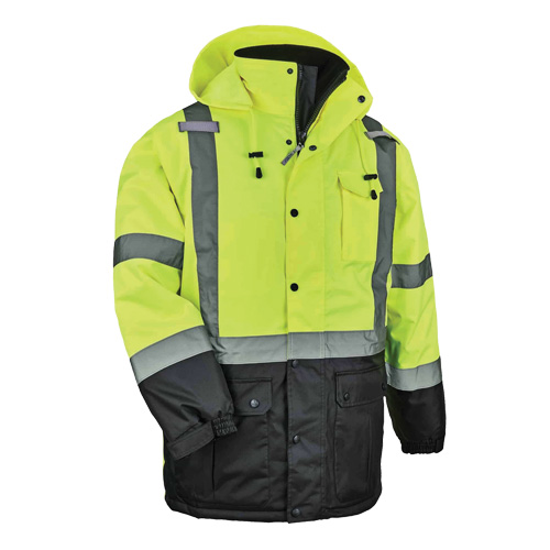 Parka thermique GloWear 8384 de Type R, Jaune lime haute visibilit&eacute;, Grand Stor-it Systems
