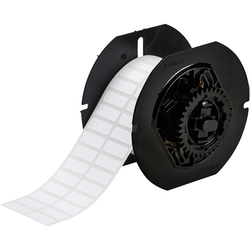 B33 Series Chemical Resistant Laboratory Labels, Polyester, 1" L x 0.375" H, White Stor-it Systems