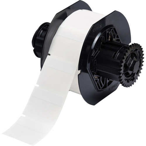 B33 Series Self-Laminating Labels, Vinyl, 1.75" L x 1.5" H, White Stor-it Systems