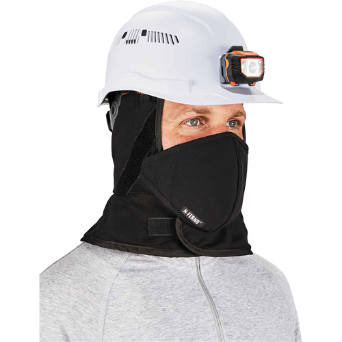 N-Ferno&reg; Winter Hard Hat Liner with Mouthpiece, Fleece Lining, One Size, Black Stor-it Systems