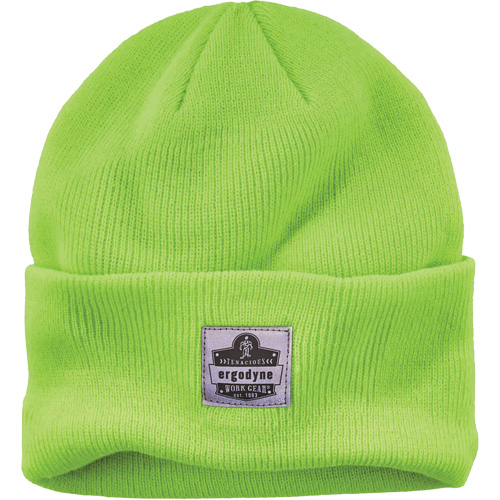 Bonnet en tricot c&ocirc;tel&eacute; N-Ferno, Taille unique, Vert lime haute visibilit&eacute; Stor-it Systems