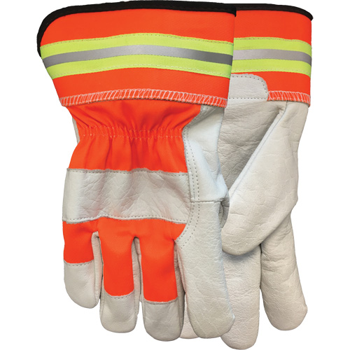 Gants d'ajusteur Flashback, Grand, Paume en Cuir fleur de buffle Stor-it Systems
