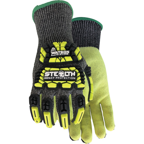 Gants r&eacute;sistants aux coupures et aux chocs Stealth Dog Fight, Petit, Paume en Fibre de verre/PEHP/Nylon/Spandex, Poignet Poignet en tricot Stor-it Systems