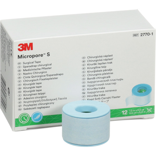 Micropore S Surgical Tape, Non-Medical, 16-1/2' L x 1" W Stor-it Systems