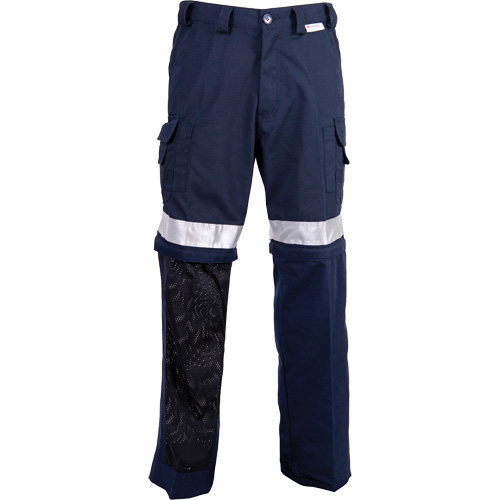 All-Season High Visibility Ventilated Pants, Poly-Cotton, 28, Navy Blue Stor-it Systems