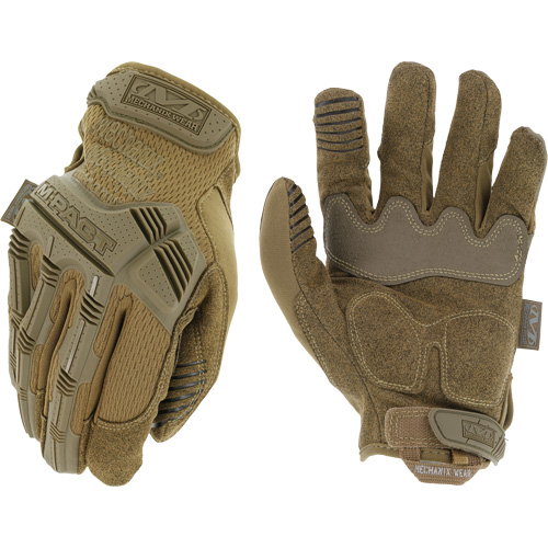 Gants antichocs tactiques Coyote M-Pact, 8, Paume en Synth&eacute;tique, Poignet Boucle et crochet Stor-it Systems
