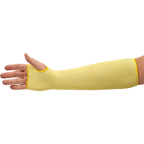 Manchons r&eacute;sistant aux coupures G60 KleenGuard, Kevlar, 18", ASTM ANSI niveau A2/EN 388 niveau 2, Jaune Stor-it Systems