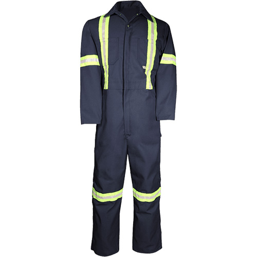 Deluxe Work Coveralls, 50, Navy Blue Stor-it Systems