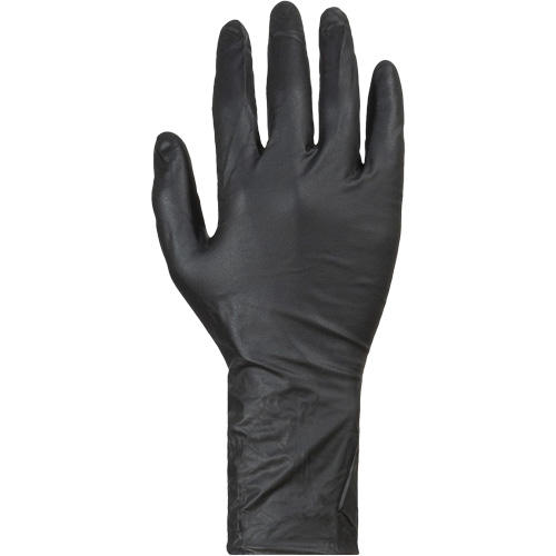 Gants jetables KeepKleen, Grand, Nitrile, 8 mils, Sans poudre, Noir Stor-it Systems