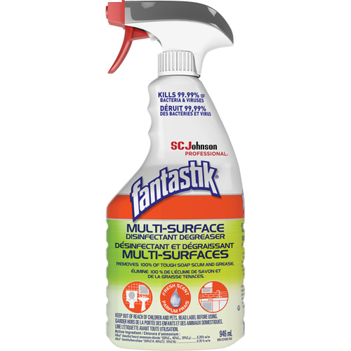 D&eacute;sinfectant et d&eacute;graissant multisurface professionnel Fantastik, 946 ml, Bouteille &agrave; g&acirc;chette Stor-it Systems