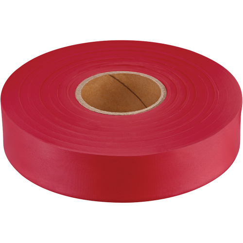 Ruban de signalisation Empire, 1" la x 600' lo, Rouge fluorescent Stor-it Systems