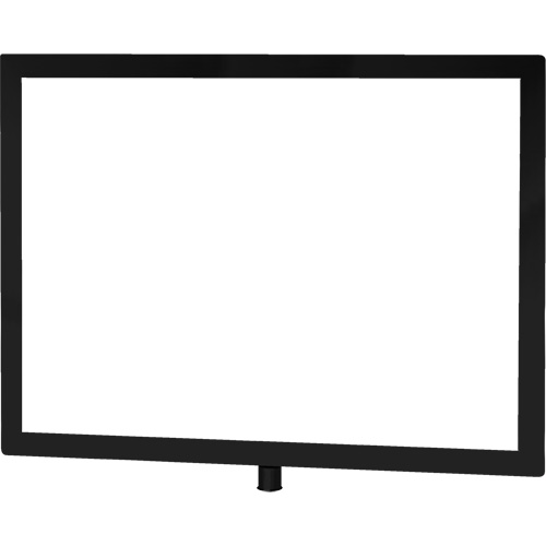 Porte-enseigne horizontal robuste pour montant classique, Noir Stor-it Systems