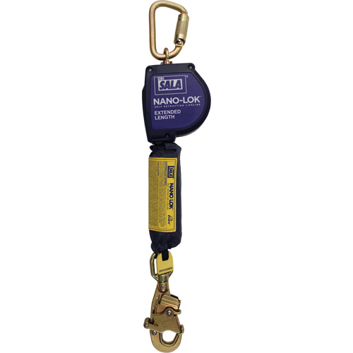 Cordage de s&eacute;curit&eacute; autor&eacute;tractable allong&eacute; Nano-Lok, 10', Dyneema, Pivotant Stor-it Systems