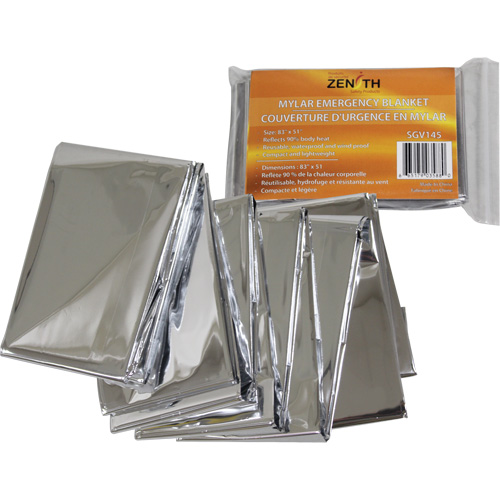 Emergency Blanket, Aluminized Polyester Stor-it Systems