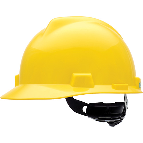 Casque de s&eacute;curit&eacute; &agrave; fentes V-Gard, R&eacute;pond aux normes CSA type 1, Suspension Rochet, Non ventil&eacute; Stor-it Systems